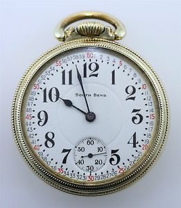 1910 South Bend The Studebaker Pocket Watch 21 Jewel RARE 229