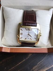 Baume And Mercier Hampton Spirit  Men's Wristwatch 18k Gold