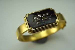 ANTIQUE SWISS GOLD BANGLE WATCH UNUSUAL EARLY 1800'S CYLINDER ESCAPEMENT!!