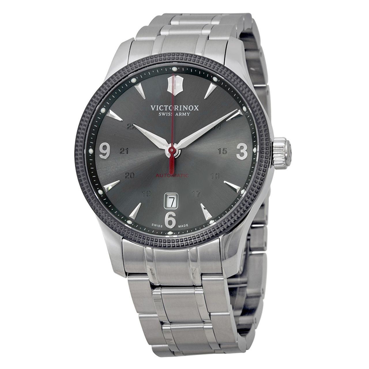 Victorinox 241714 Mens Grey Dial Analog Mechanical Watch