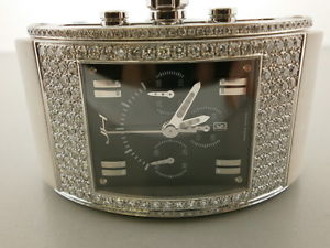 Jorg Hysek Kilada K104 Diamond Encrusted chronograph S/S & White Rubber.