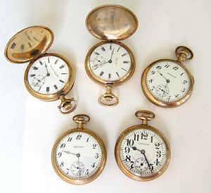 5 Hamilton Pocket Watch,S16,17-21J,RR & Hunter Case,Swing out,Serviced & Run !