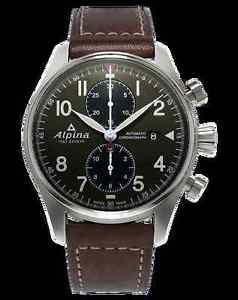 ALPINA Startimer Pilot Chronograph Brown Leather AL-725GR4S6