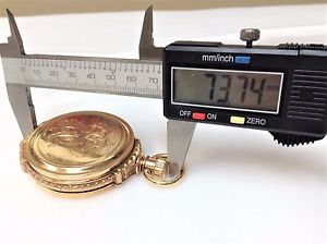 Antique Illinois Watch Co. Pocket Watch - 14KT Solid Yellow Gold 18 Size