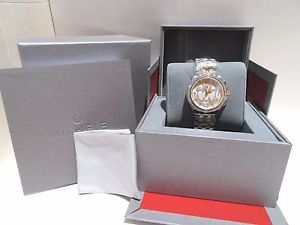 MICHELE BELMORE DIAMOND CHRONOGRAPH 2 TONE LADIES WATCH, MWW29B000006, NIB MOM