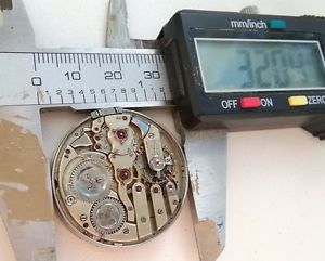 small minute repeater repetition movement 32mm FOR PARTS from pocket watch