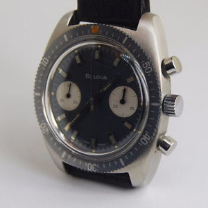 Vintage Bulova Chronograph Stainless Steel  NOS NEW OLD STOCK ROLEX