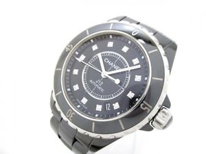 Free Shipping Pre-owned CHANEL J12 H1626 Quartz Dial Color Black Men's Watch