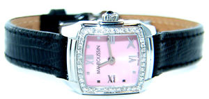 Mauboussin Brillant Uhr Damenuhr 0,46 ct Diamanten Stahl Bracelet montre