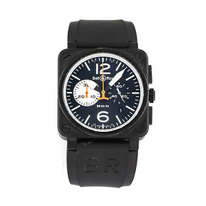 Bell & Ross Aviation Instrument Chronograph PVD/DLC BR03-94-S 42m