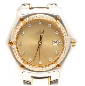 EBEL Ref 1911 187911 Diamond Diamonds 18k Stainless Steel SS Watch from Japan