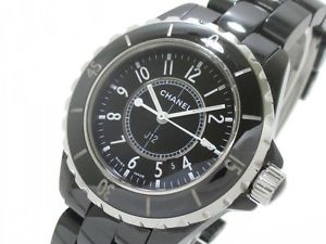 Free Shipping Pre-owned CHANEL J12 H0682 Dial Color Black Quartz Women Watch