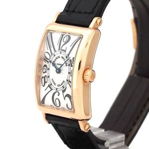 Free Shipping Pre-owned Women's Frank Muller Long Island 902 QZ Silver Dial