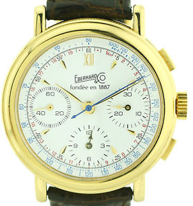 Eberhard & Co. , Tachymeter-Telemetrie-Säulenrad-Chronograph,aus 1987, Limitiert