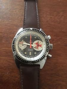 Montre chronographe de plongée  ou rallye YEMA , valjoux 7733.