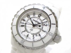Free Shipping Pre-owned CHANEL J12 H0968 Quartz Women Watch With Genuine BOX