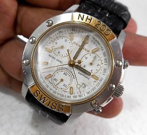 CANDINO NAVAL H200 SWISS Modele DePOSE QUARTZ SEVEN HANDS COLLECTORS MEN'S WATCH