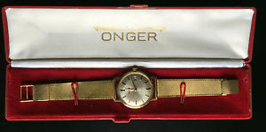 Bellissimo orologio automatico ONGER in oro 18k anni 60-70
