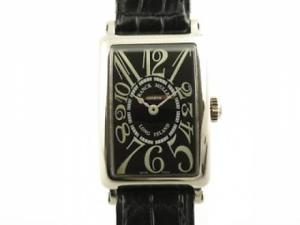 Free Shipping Pre-owned Women's Frank Muller 902 QZ Long Island Black Dial