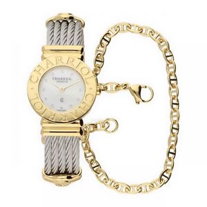 Charriol Women's wrist band watch Stainless Steel Bi-color gold plated