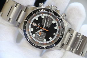 Pre-Owned TUDOR Heritage Automatic SS Black Wristwatch 70330N, MR