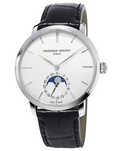 Frederique Constant Fabricación Slimline Moonphase reloj de pulsera para hombre