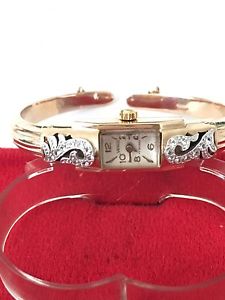 Vintage Venus Solid 18K Ladies Watch With Sapphires