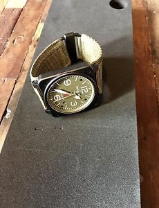 Bell & ross militray ceramic full set box and papers in mint condition
