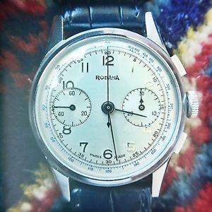 Vintage Rodana Men's Chronograph Swiss Watch *NOS Condition*