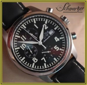 Automatique Chronographe Alfons Doller Valjoux 7750 avec Fond de verre NEUF