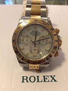 SPETTACOLARE ROLEX DAYTONA 116523 QUADRANTE MADREPERLA E DIAMANTI