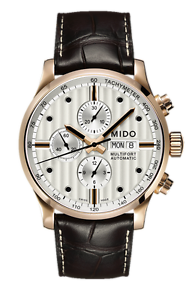 Mido Mens 44mm Brown Leather Ban