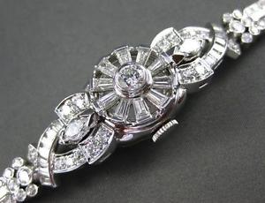 Antique Wide 550ct Diamond Plati