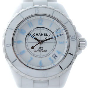 Free Shipping Pre-owned CHANEL J12 38mm Blue Light H3827 World Limited 2000