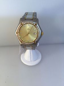 EBEL 1911 18K GOLD AND STAINLESS DIAMOND LADIES WATCH 1087911 NEW $9,640 RETAIL!