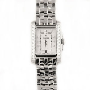 W189 CONCORD SPORTIVO LADIES WATCH STAINLESS  W. MOTHER OF PEARL DIAMOND BEZEL