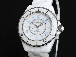 Free Shipping Pre-owned CHANEL J12 Blue Light H3827 Automatic World Limited 2000