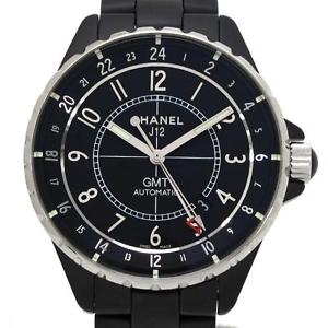 Free Shipping Pre-owned Chanel J12 GMT H3101 Ceramic Automatic Men's
