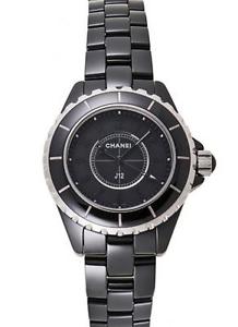 Preowned CHANEL J12 Intense Blac