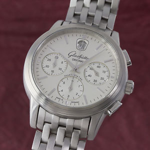 GLASHÜTTE ORIGINAL SENATOR CHRONOGRAPH HERREN GLASBODEN GUB 39 VP: 7800,- €