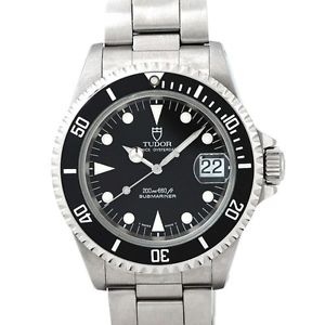 Auth TUDOR Submariner 79190 B6 Men's Automatic SS Black 180385