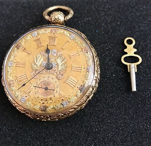 Robert Roskell ornate 18k gold pocket watch c.1825