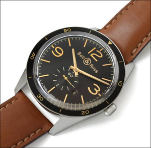 BELL & ROSS BR123 GOLDEN HERITAGE BRV123 GH STSCA Automatic Excellent Working
