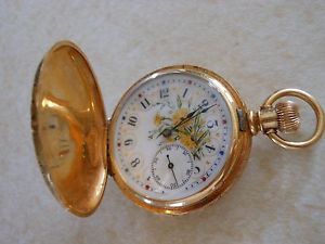18nK gold American Watham Watch Co.  pocket watch - Womens