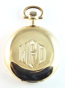 Antique Chronometre LIP Size 16 14k Solid Gold Hunters Case Pocket Watch France