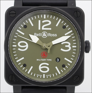 BELL & ROSS BR03-92-S-15807 AVIATION Military Automatic Excellent 42mm Working