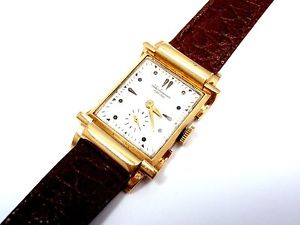 JULES JURGENSEN 14k GOLD FANCY LUG CASE WATCH