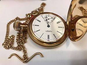 Waltham Pocket Watch14k Solid GOLD Vintage appx 54MM Hunter Circa 1800 Very RARE