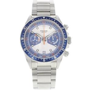 TUDOR MEN'S HERITAGE 42MM STEEL BRACELET & CASE AUTOMATIC ANALOG WATCH 70330B