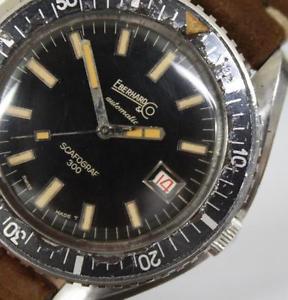 vintage divers watch eberhard scafograf 300